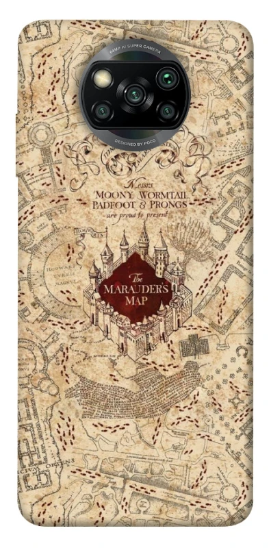 Чохол на Xiaomi Poco X3 NFC / Poco X3 Pro Harry Potter Marauder's Map фото 1 з 1