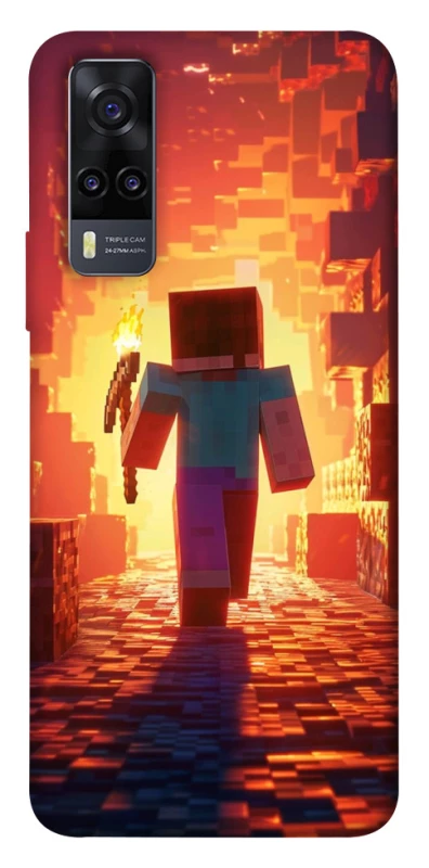 Чохол на Vivo Y31 Minecraft adventure фото 1 з 1