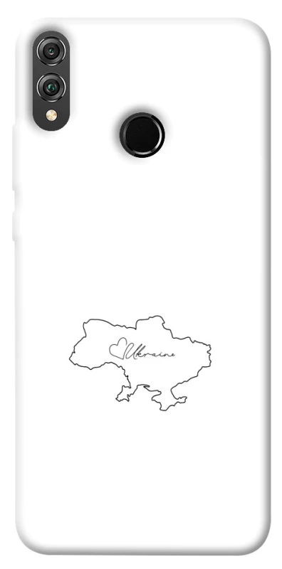 Чехол на Huawei Honor 8X Ukraine map фото 1 из 1