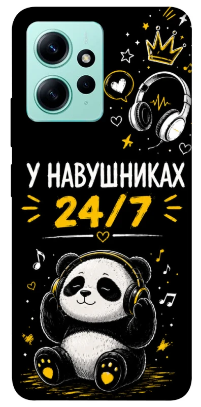 Чехол на Xiaomi Redmi Note 12 4G У навушниках 24/7 фото 1 из 1