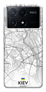 Чохол на Xiaomi Poco X6 Kiev white map фото 1 з 1