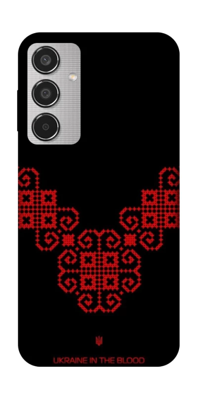 Чехол на Samsung Galaxy M35 Черно-красная вышиванка фото 1 из 1