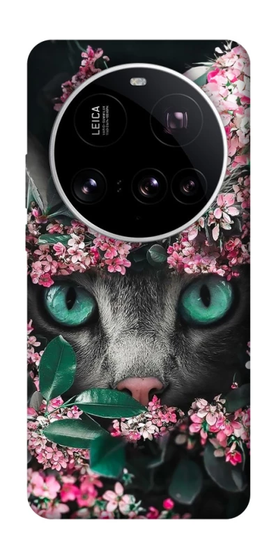 Чохол на Xiaomi 15 Ultra Кіт в квітах фото 1 з 1