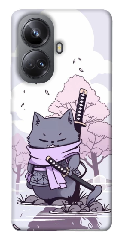 Чехол на Realme 10 Pro+ Samurai cat фото 1 из 1