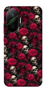 Чехол на Xiaomi Poco F7 Черепа и розы фото 1 из 1