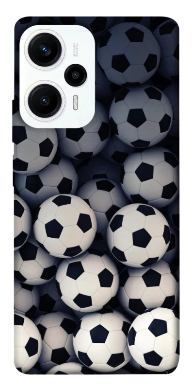 Чохол на Xiaomi Poco F5 / Note 12 Turbo Футбольні м'ячи фото 1 з 1