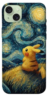 Чохол на Apple iPhone 15 Plus (6.7") Pikachu and Van Gogh фото 1 з 1