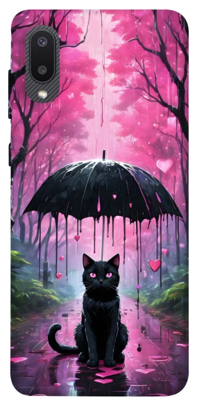 Чехол на Samsung Galaxy A02 Black cat фото 1 из 1