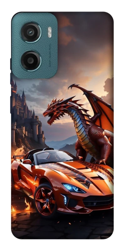 Чохол на Motorola Moto G06 Сar and dragon фото 1 з 1