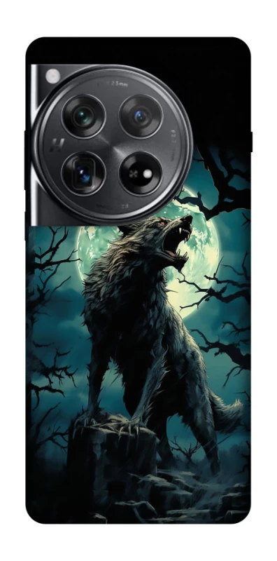Чохол на OnePlus 12 Вовк під місяцем фото 1 з 1