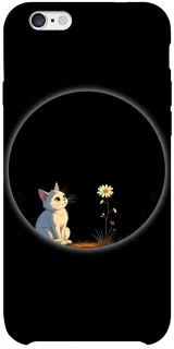 Чехол на Apple iPhone 6/6s plus (5.5") Cat and flower фото 1 из 1