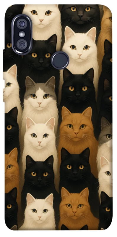 Чохол на Xiaomi Redmi Note 5 Pro / Note 5 (AI Dual Camera) Colorful Cat Collage фото 1 з 1
