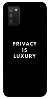 Чохол на Samsung Galaxy A03s Privacy is luxury фото 1 з 1