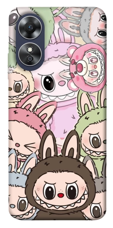 Чохол на Oppo A17 All Labubu 3 фото 1 з 1