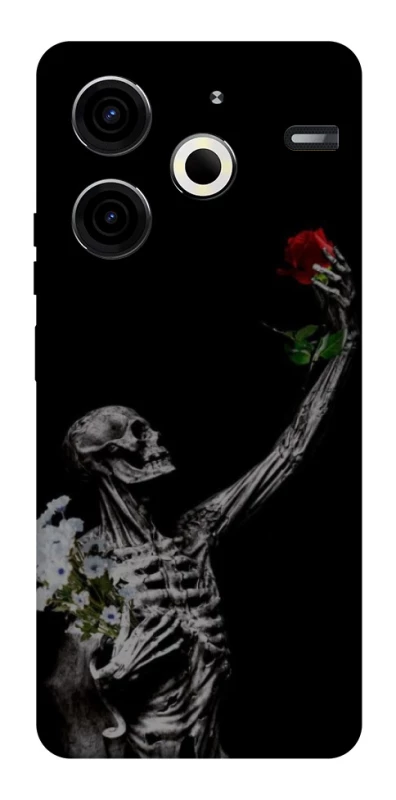 Чехол на TECNO Pova 6 Neo (LI6) Skeleton vs Rose фото 1 из 1