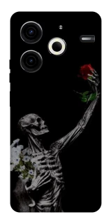 Чехол на TECNO Pova 6 Neo (LI6) Skeleton vs Rose фото 1 из 1