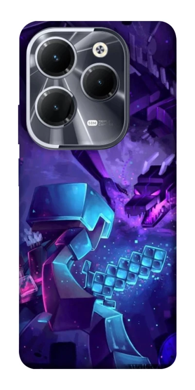 Чехол на Infinix Hot 40 Pro Minecraft dragon фото 1 из 1