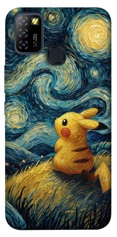Чохол на Infinix Hot 10 Lite Pikachu and Van Gogh фото 1 з 1