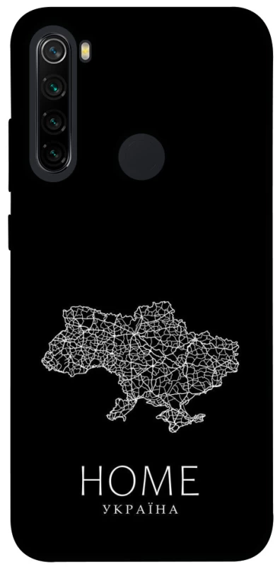 Чехол на Xiaomi Redmi Note 8 Ukraine black map фото 1 из 1
