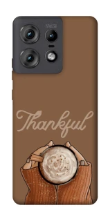 Чехол на Motorola Edge 50 Pro Thankful coffee фото 1 из 1