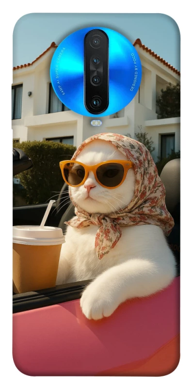 Чохол на Xiaomi Redmi K30 Stylish Cat Cruise фото 1 з 1