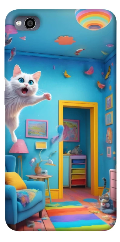 Чехол на Xiaomi Redmi 4a crazy cat фото 1 из 1
