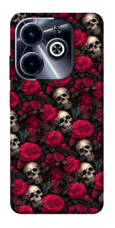 Чохол на Infinix Hot 40i Черепа та рози фото 1 з 1