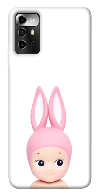 Чехол на ZTE Blade V40 Vita Minimal Bunny Peek фото 1 из 1