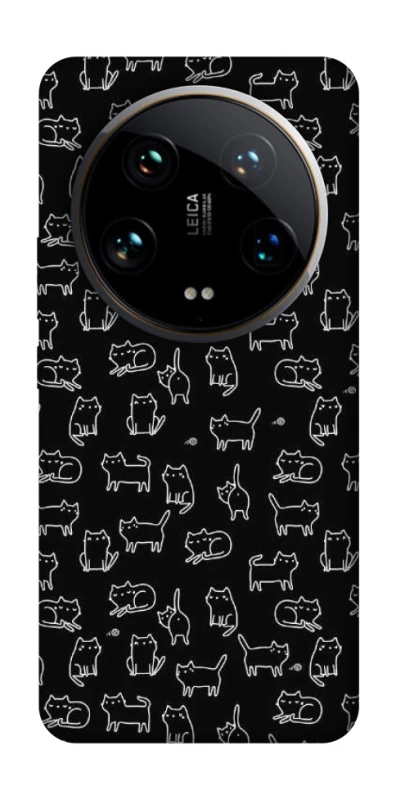 Чохол на Xiaomi 14 Ultra Black Cats фото 1 з 1