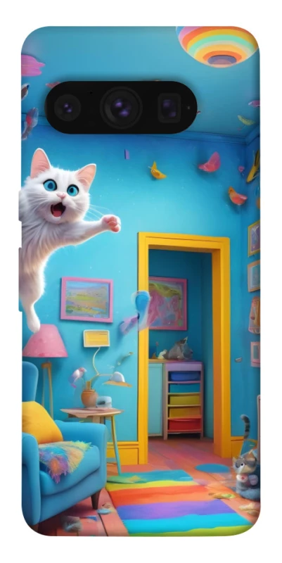 Чохол на Google Pixel 8 Pro crazy cat фото 1 з 1