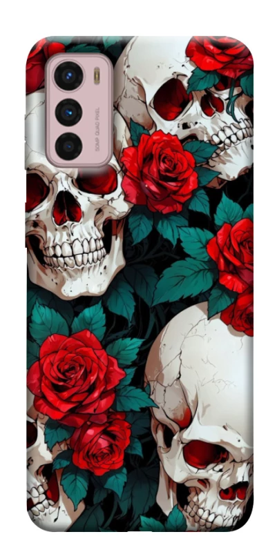 Чохол на Motorola Moto G42 skull and rose фото 1 з 1