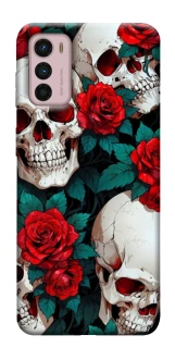 Чехол на Motorola Moto G42 skull and rose фото 1 из 1