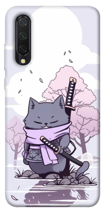 Чехол на Xiaomi Mi CC9 / Mi 9 Lite Samurai cat фото 1 из 1