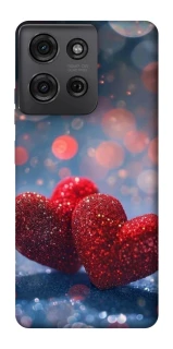 Чехол на Motorola Moto G75 Red hearts фото 1 из 1