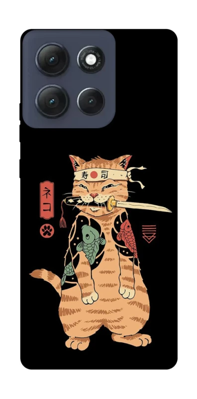 Чохол на Motorola Moto G86 Power Кіт-самурай фото 1 з 1