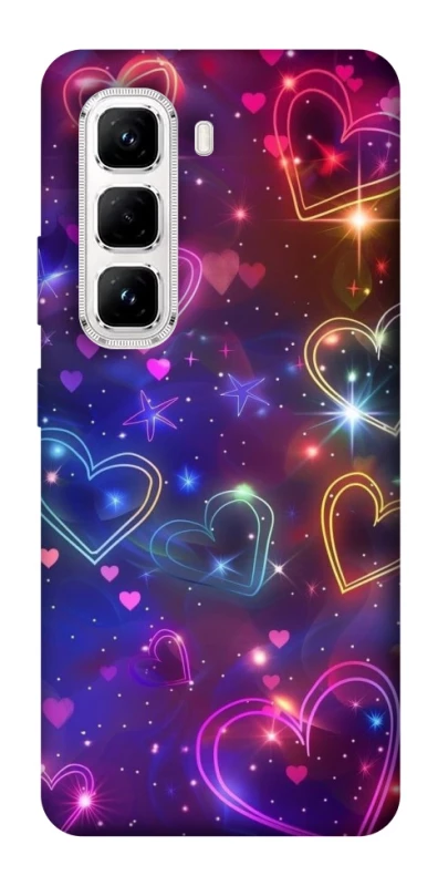 Чохол на Infinix Hot 50 Pro Drawn hearts фото 1 з 1