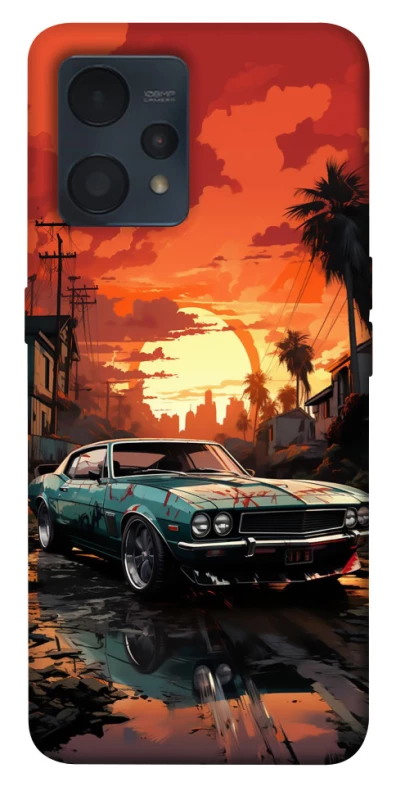 Чохол на Realme 9 4G / 9 Pro+ Car at sunset фото 1 з 1
