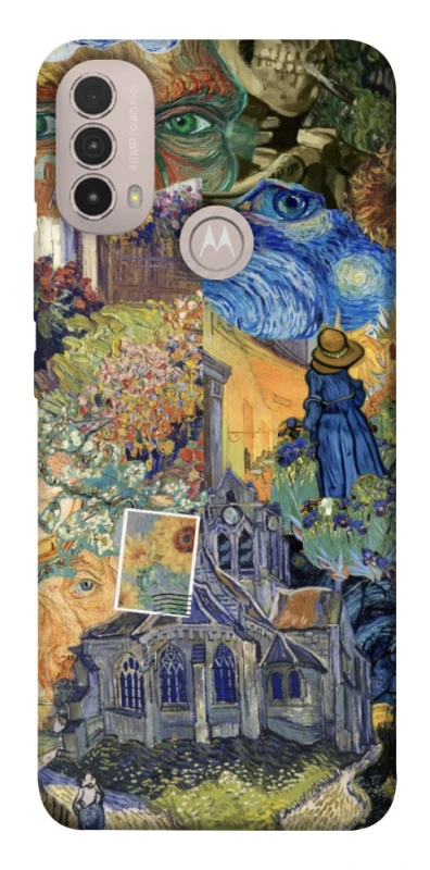 Чохол на Motorola Moto E40 Van Gogh collage фото 1 з 1