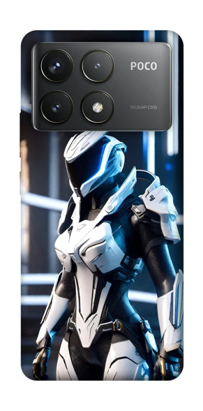 Чехол на Xiaomi Poco F6 Pro Cyber space girl ver.6 фото 1 из 1