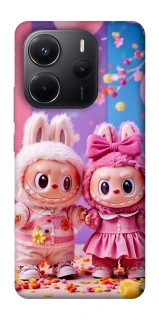 Чехол на Xiaomi Redmi Note 14 5G Labubu twins ver.2 фото 1 из 1