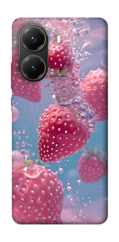 Чехол на Xiaomi Poco X7 Pro Клубника в воде фото 1 из 1