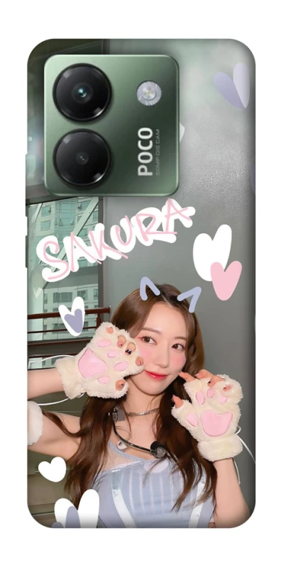 Чохол на Xiaomi Poco M7 pro 5G Sakura - LE SSERAFIM фото 1 з 1