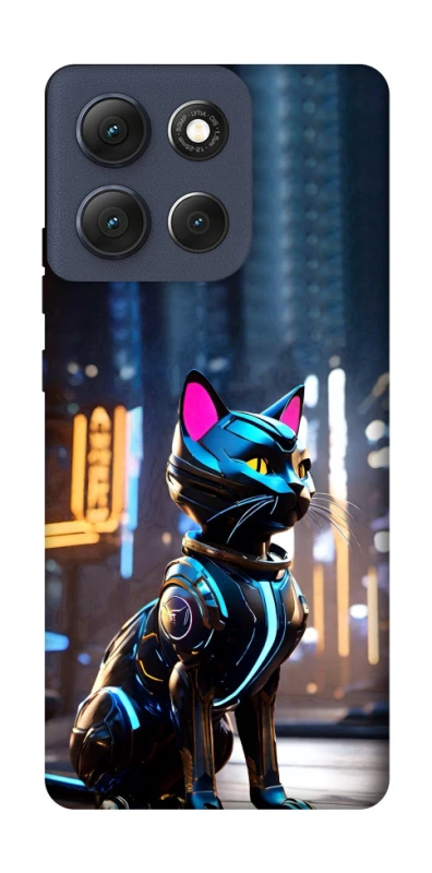 Чехол на Motorola Moto G86 Cyber cat фото 1 из 1