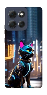 Чехол на Motorola Moto G86 Cyber cat фото 1 из 1