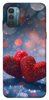Чохол на Nokia G21 Red hearts фото 1 з 1