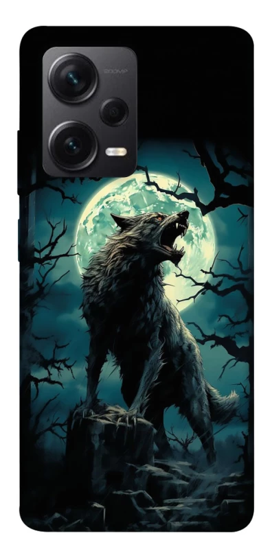 Чохол на Xiaomi Redmi Note 12 Pro+ 5G Вовк під місяцем фото 1 з 1