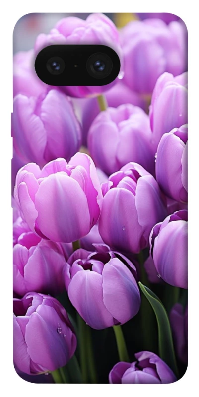 Чохол на Google Pixel 8 Фіолетові тюльпани фото 1 з 1