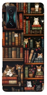 Чехол на Xiaomi Redmi K50 Gaming Cats & Books фото 1 из 1