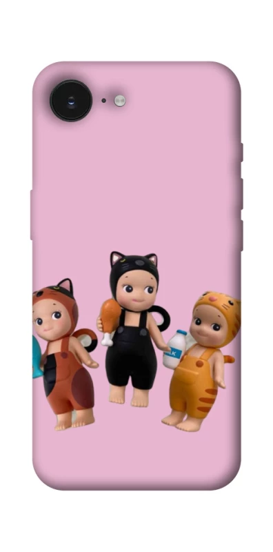 Чохол на Apple iPhone 16e (6.1") Cat Cafe Trio фото 1 з 1