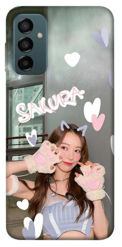 Чохол на Samsung Galaxy M13 4G Sakura - LE SSERAFIM фото 1 з 1